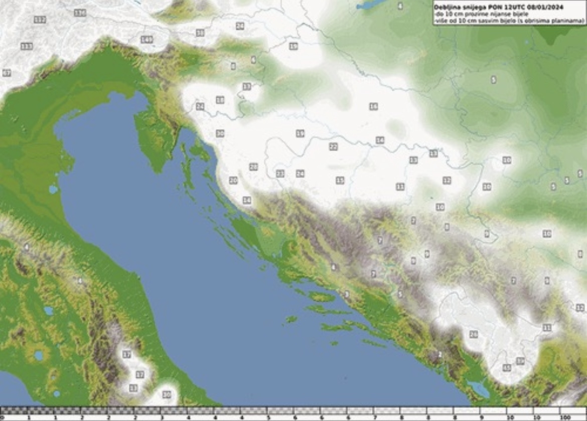 DHMZ UPOZORAVA: Dolazi prava zima, snijega će biti posvuda