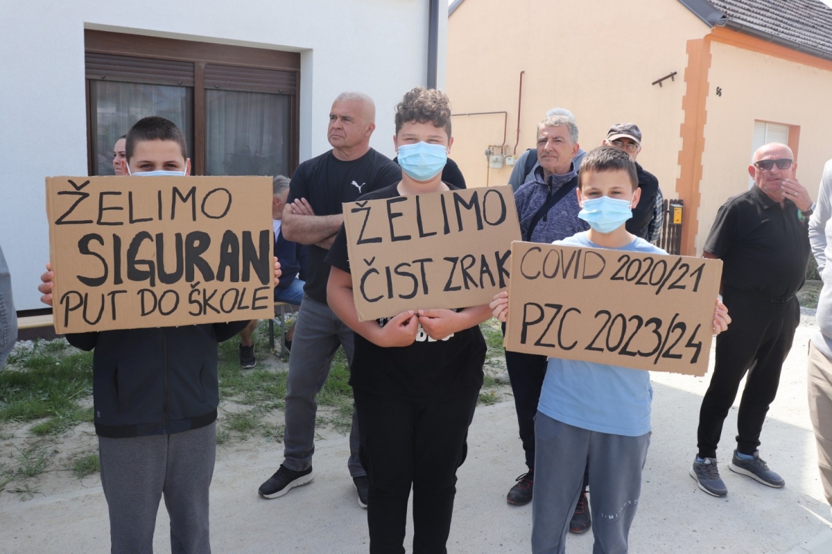 Stanovnici Lipika i Dobrovca prosvjedom izrazili nezadovoljstvo radovima na glavnoj prometnici