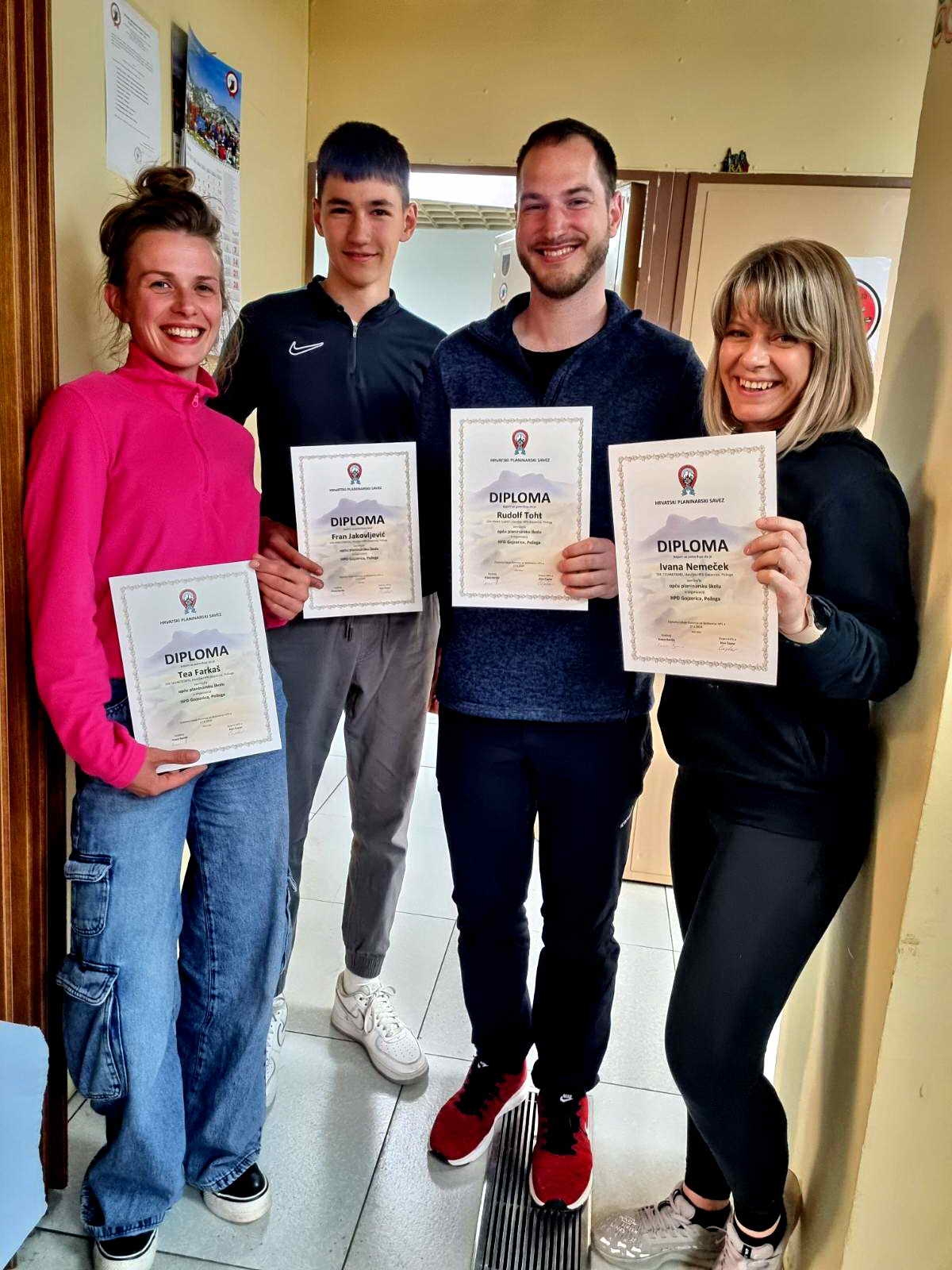 Završila 6. Opća planinarska škola u HPD Gojzerica Požega