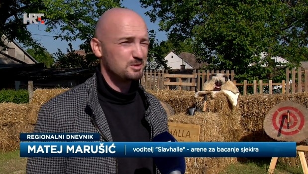 Slavonci Matija i Matej otvorili arenu za bacanje sjekira i noževa