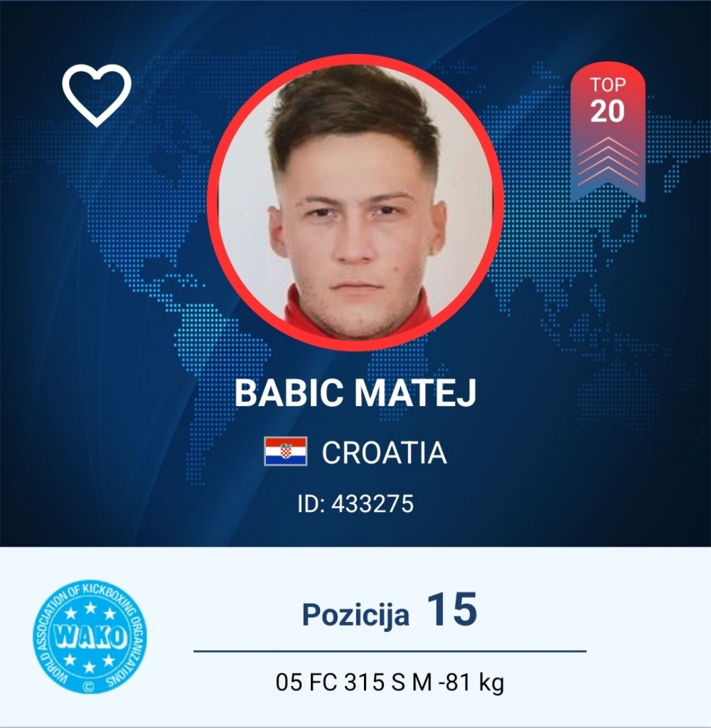 Trener Borca Matej Babić izabran u Edukacijski Odbor svjetske kickboxing Federacije