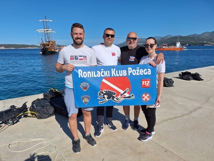 Članovi Ronilačkog kluba Požega na eko akciji u Dubrovniku