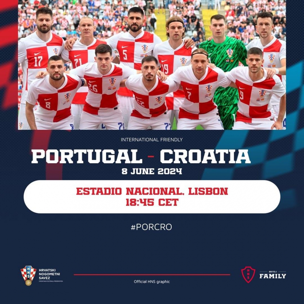 Hrvatska danas igra prijateljsku utakmicu protiv Portugala