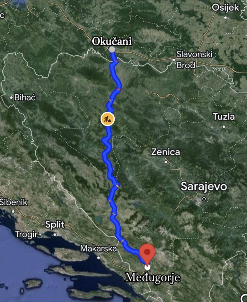 Hodočasnici iz Požeške biskupije krenuli pješice u Međugorje