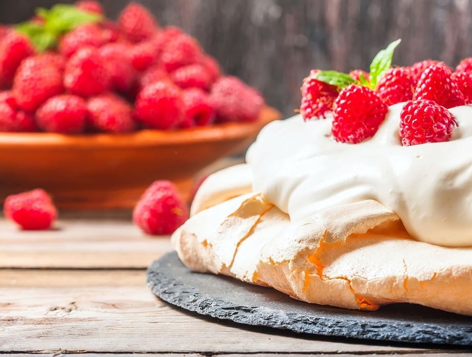 Recept za Pavlovu s malinama