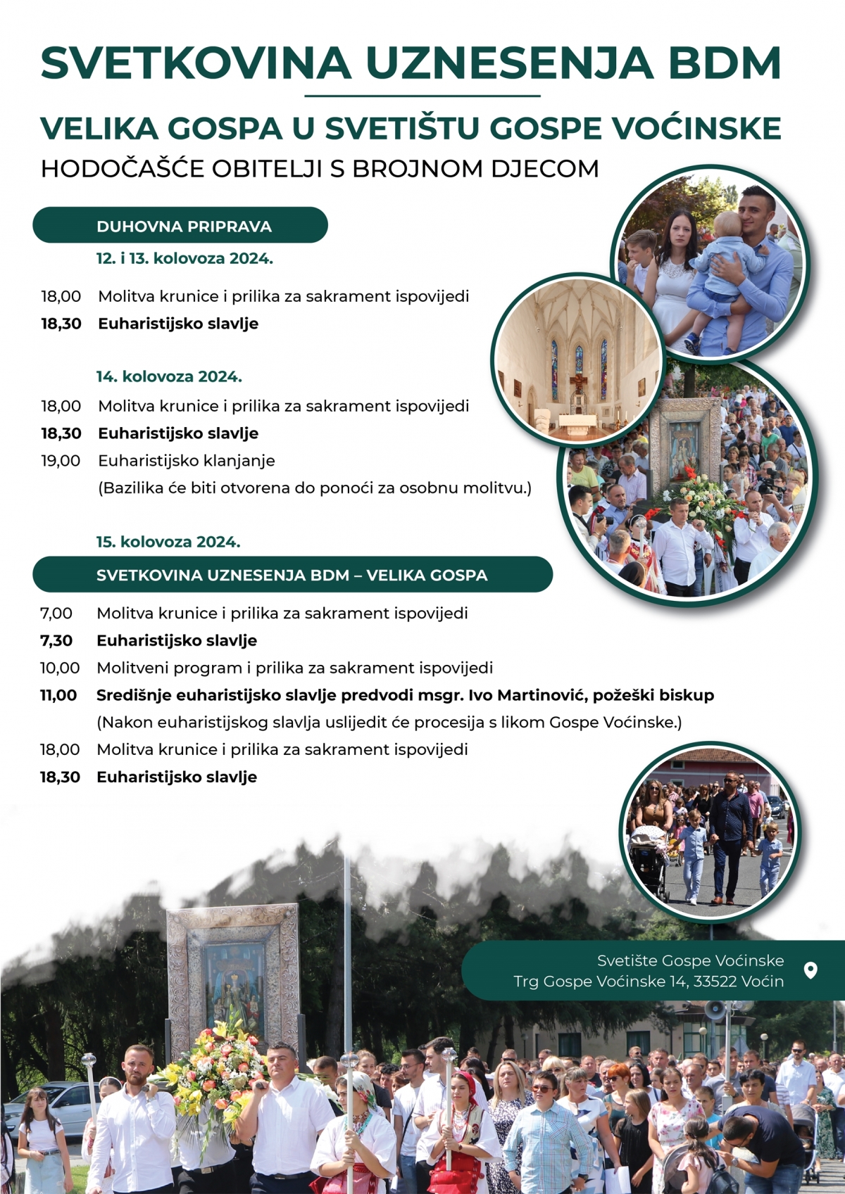 Kolovoz u Svetištu Gospe Voćinske