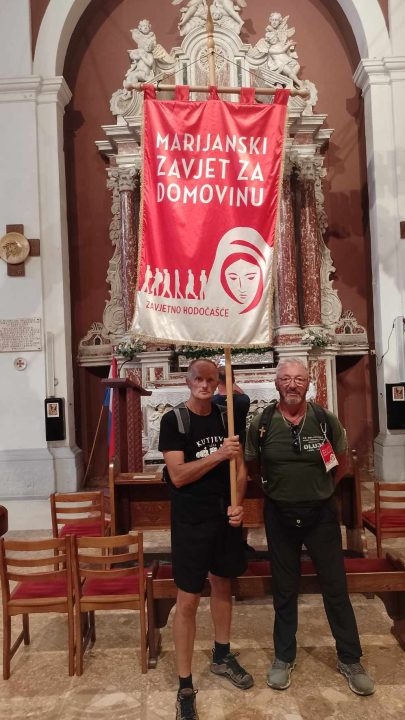 Vinko Krsnik i Ivan Šedevi na Marijanskom zavjetu za Domovinu