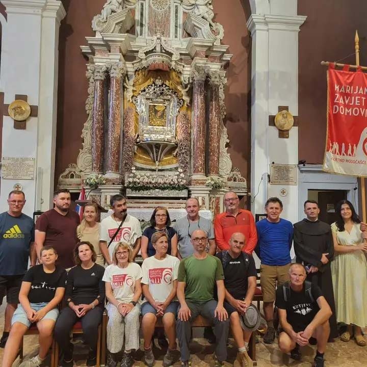 Vinko Krsnik i Ivan Šedevi na Marijanskom zavjetu za Domovinu