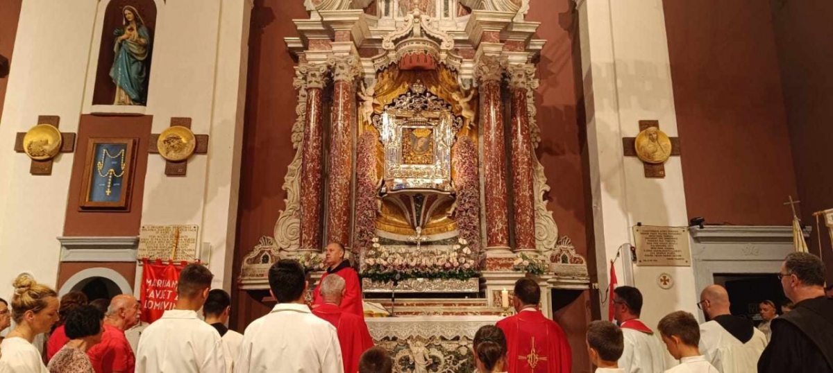 Vinko Krsnik i Ivan Šedevi na Marijanskom zavjetu za Domovinu