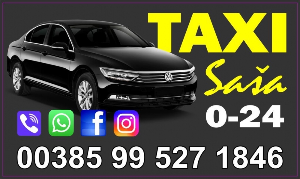 TAXI SAŠA: Vozite se sigurno, kvalitetno i udobno