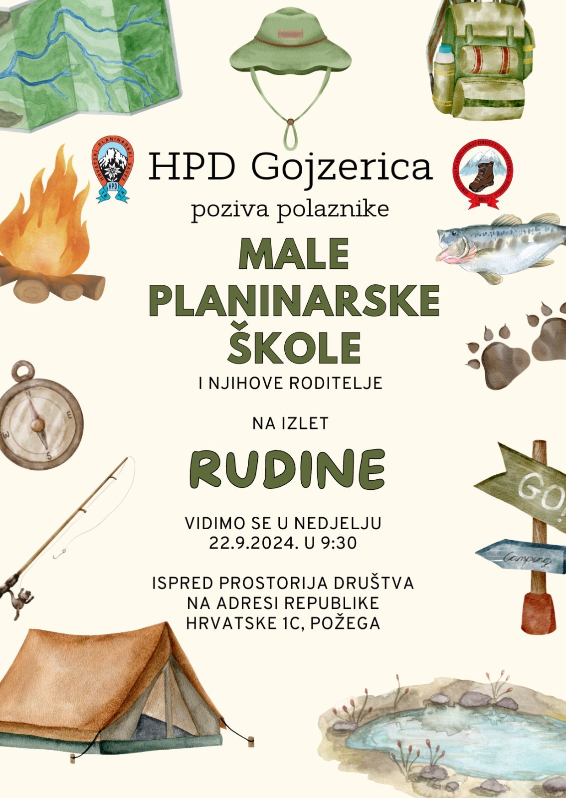 Počela je 1. Mala planinarska škola u HPD Gojzerica Požega