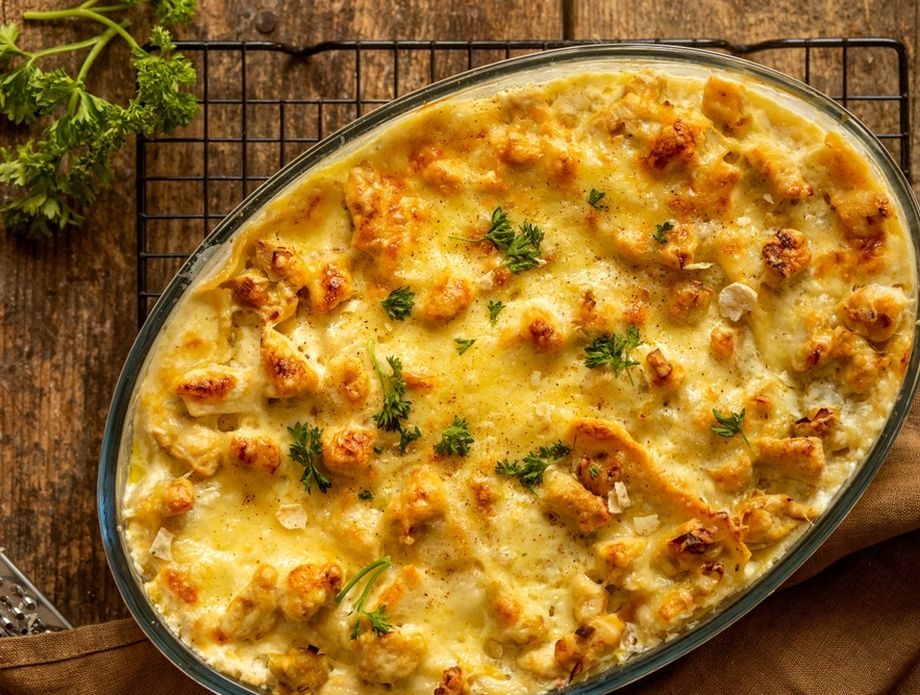 Recept za mlince s piletinom, gljivama i sirom