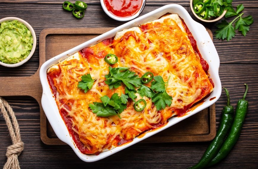 Recept za zapečene tortilje s piletinom i sirom