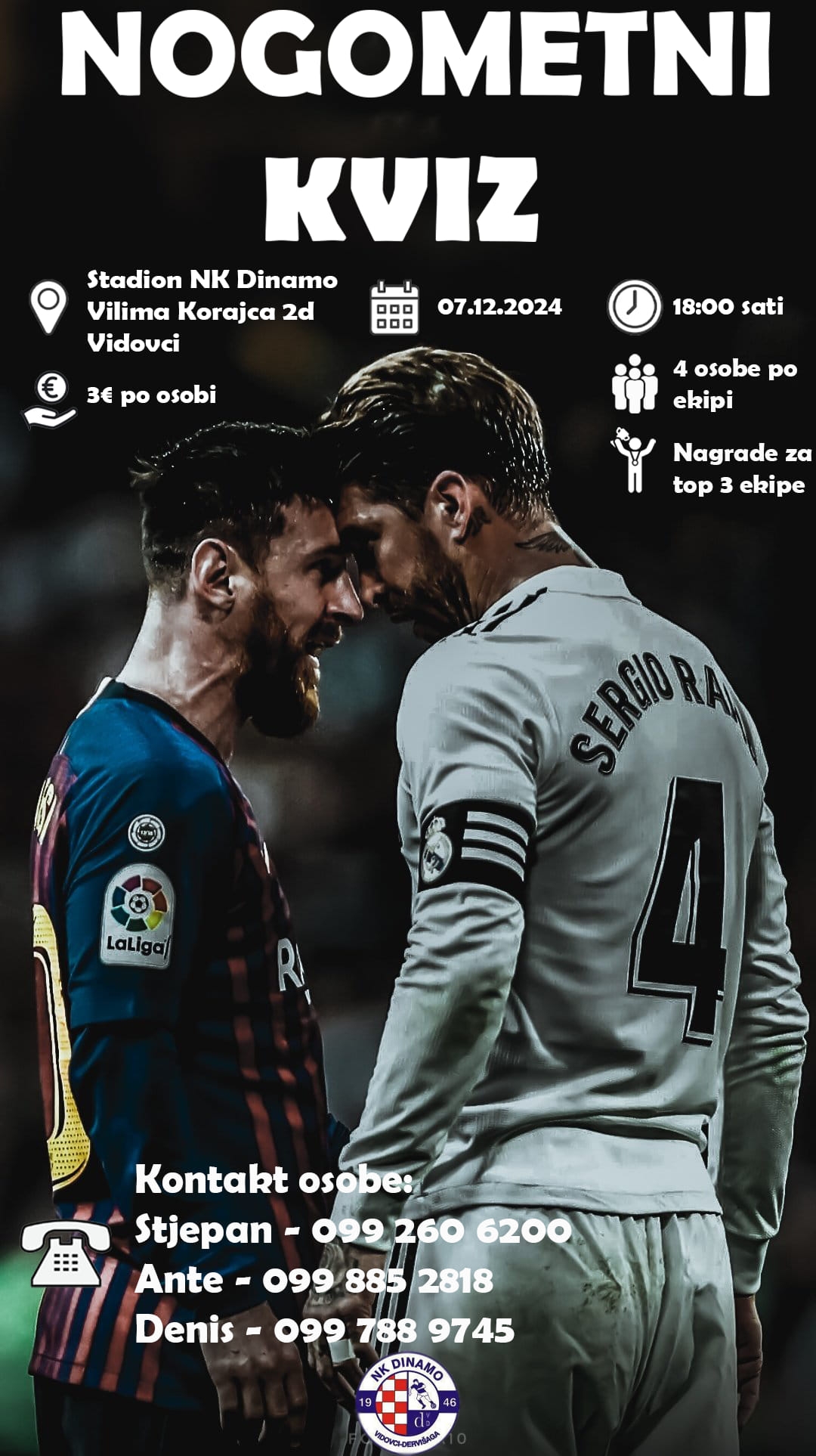 Nogometni kvizaši, evo prilika! U subotu kviz znanja na stadionu u Vidovcima