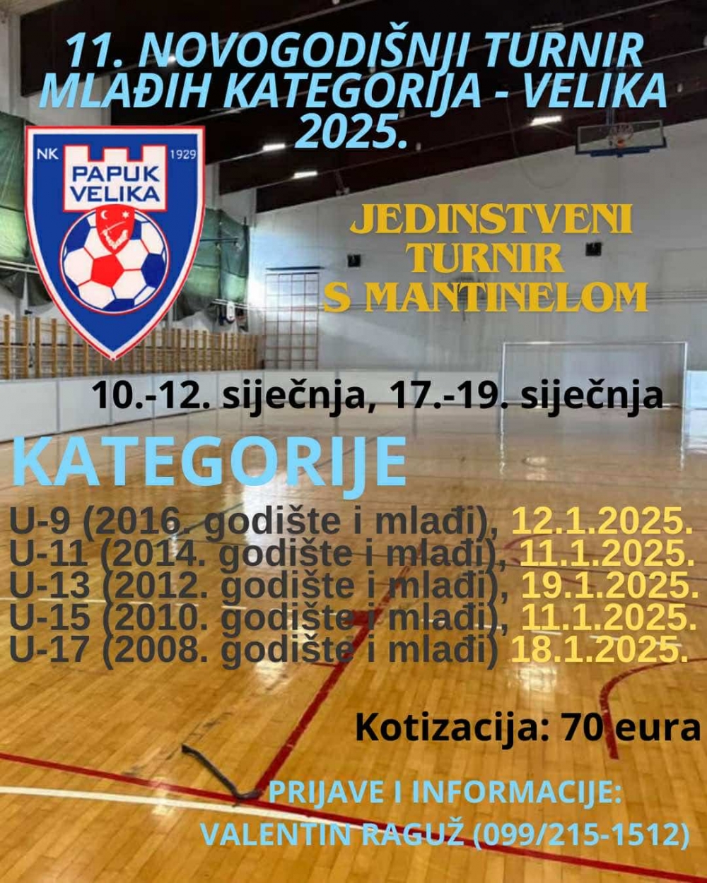 Jedinstveni malonogometni turnir s mantinelom u Velikoj: Prijave još traju!