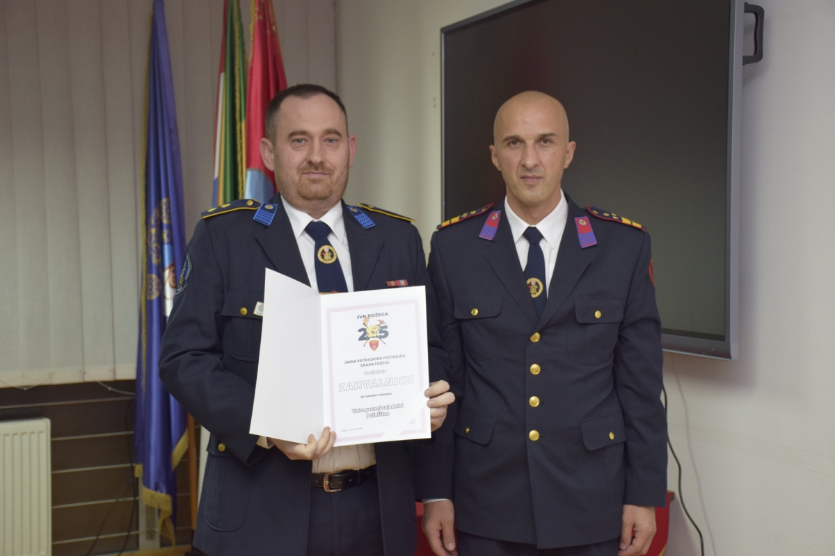 Svečanom sjednicom obilježeno 25. godina JVP-a Grada Požege