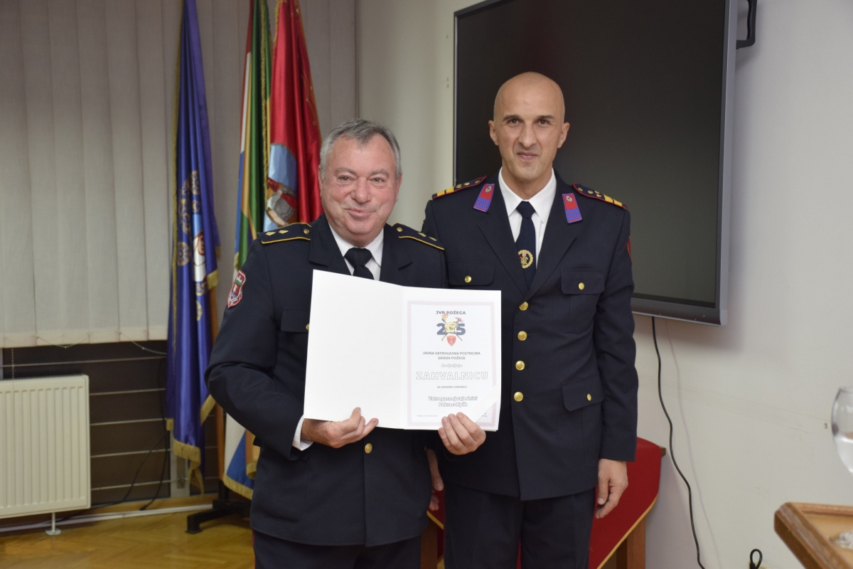 Svečanom sjednicom obilježeno 25. godina JVP-a Grada Požege