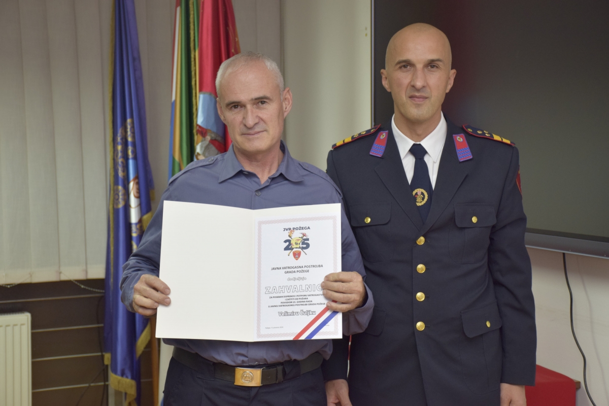 Svečanom sjednicom obilježeno 25. godina JVP-a Grada Požege