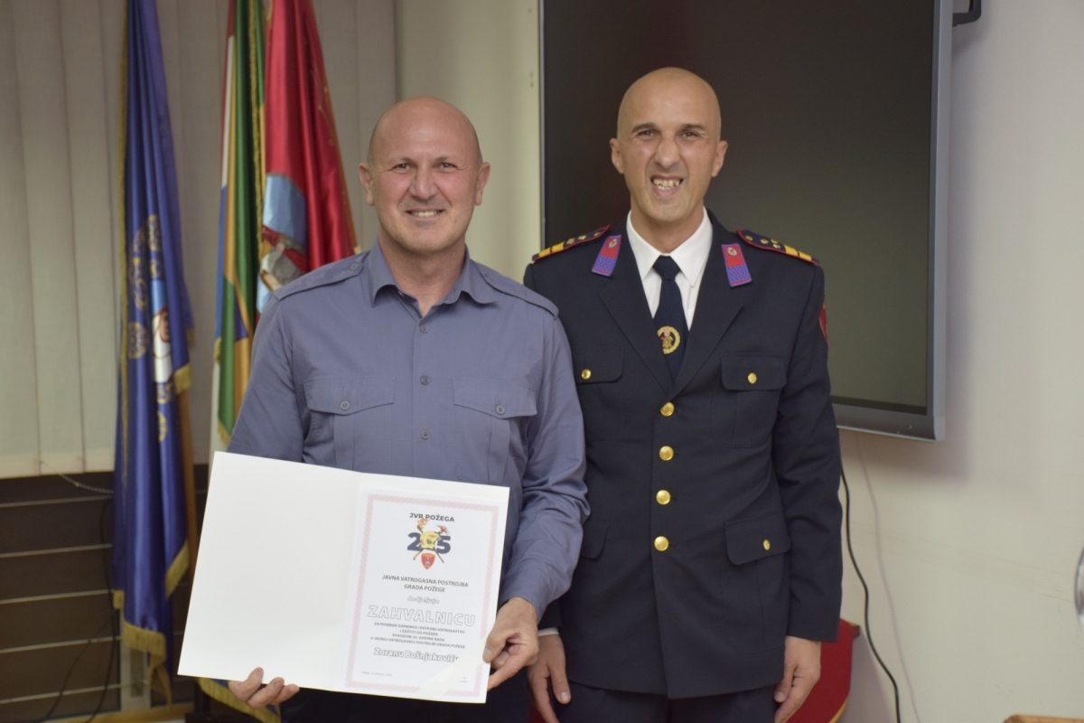 Svečanom sjednicom obilježeno 25. godina JVP-a Grada Požege