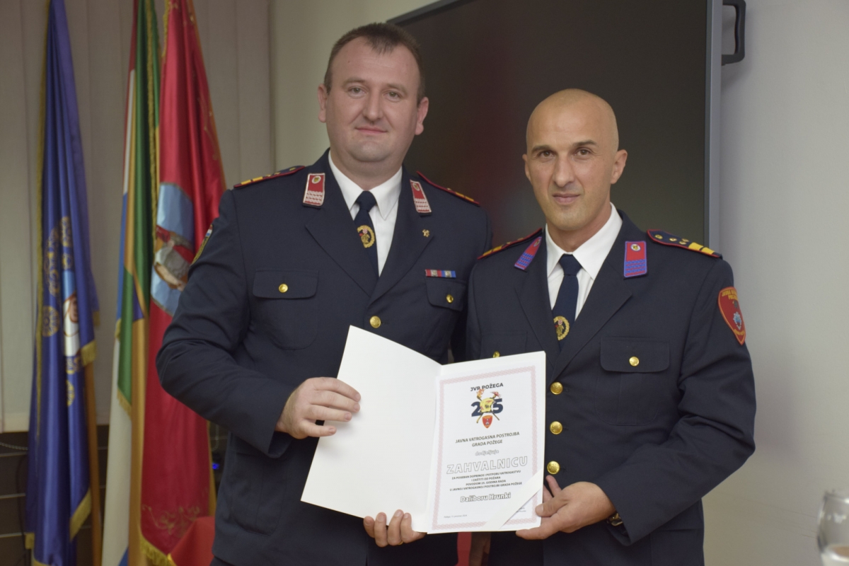 Svečanom sjednicom obilježeno 25. godina JVP-a Grada Požege