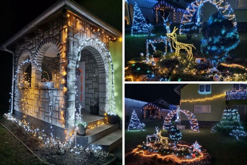 Obitelj Borovičkić iz Poljane osvojila titulu najljepše božićne okućnice Lipika