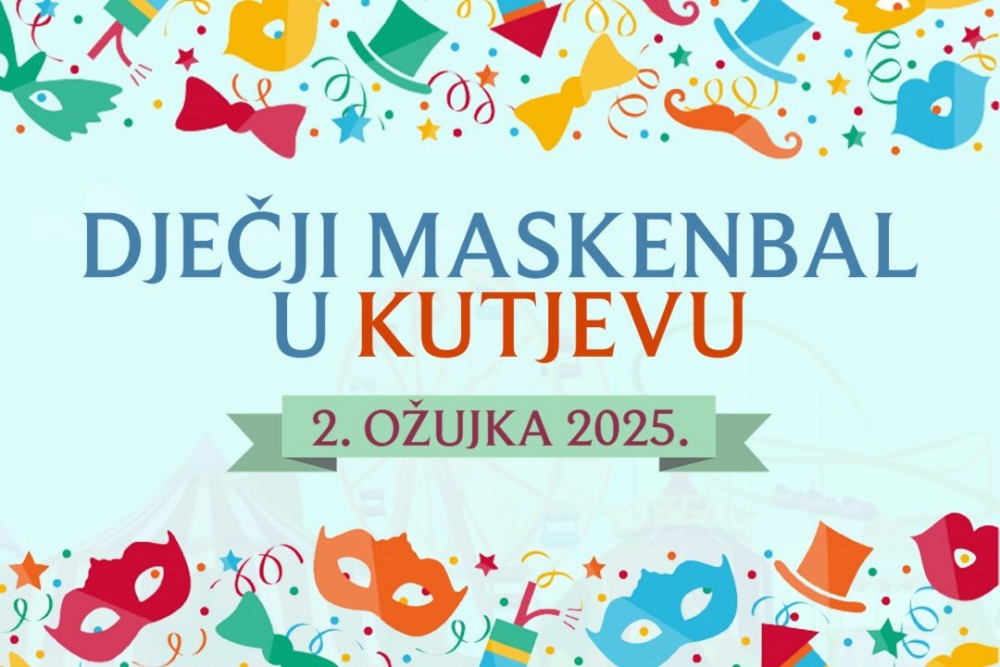 Najava Dječjeg maskenbala u Kutjevu: Povorka, zabava i nagrade