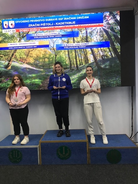 Na Otvorenom prvenstvu Dubrave u streljaštvu Hana Hormot osvojila treće mjesto