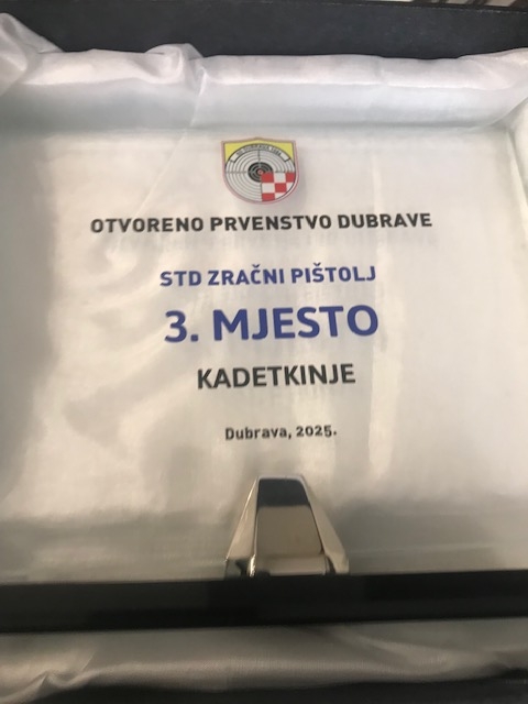 Na Otvorenom prvenstvu Dubrave u streljaštvu Hana Hormot osvojila treće mjesto