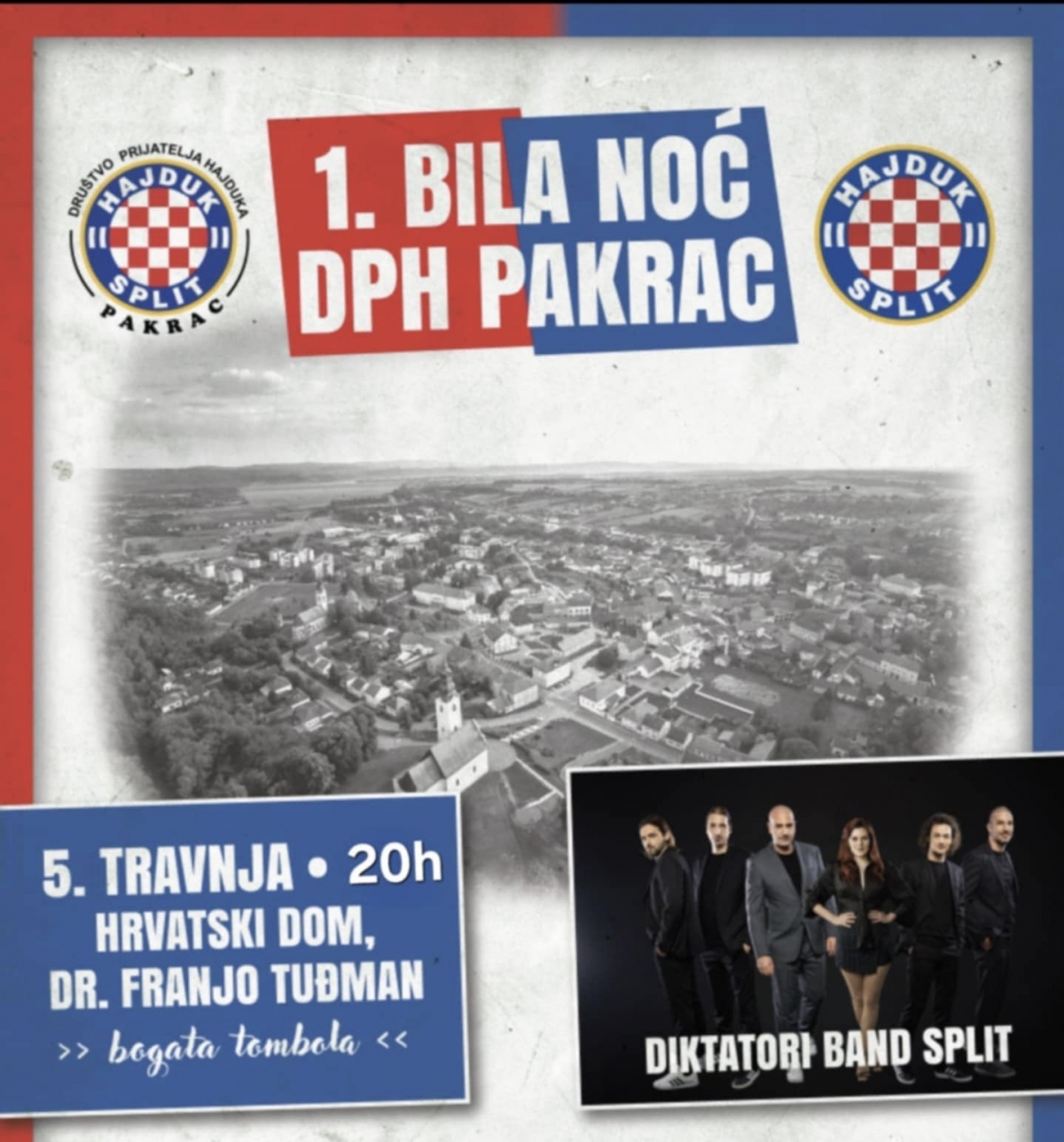 Večeras Bila noć u Pakracu: Dolaze Uremović i Krovinović na večer godine