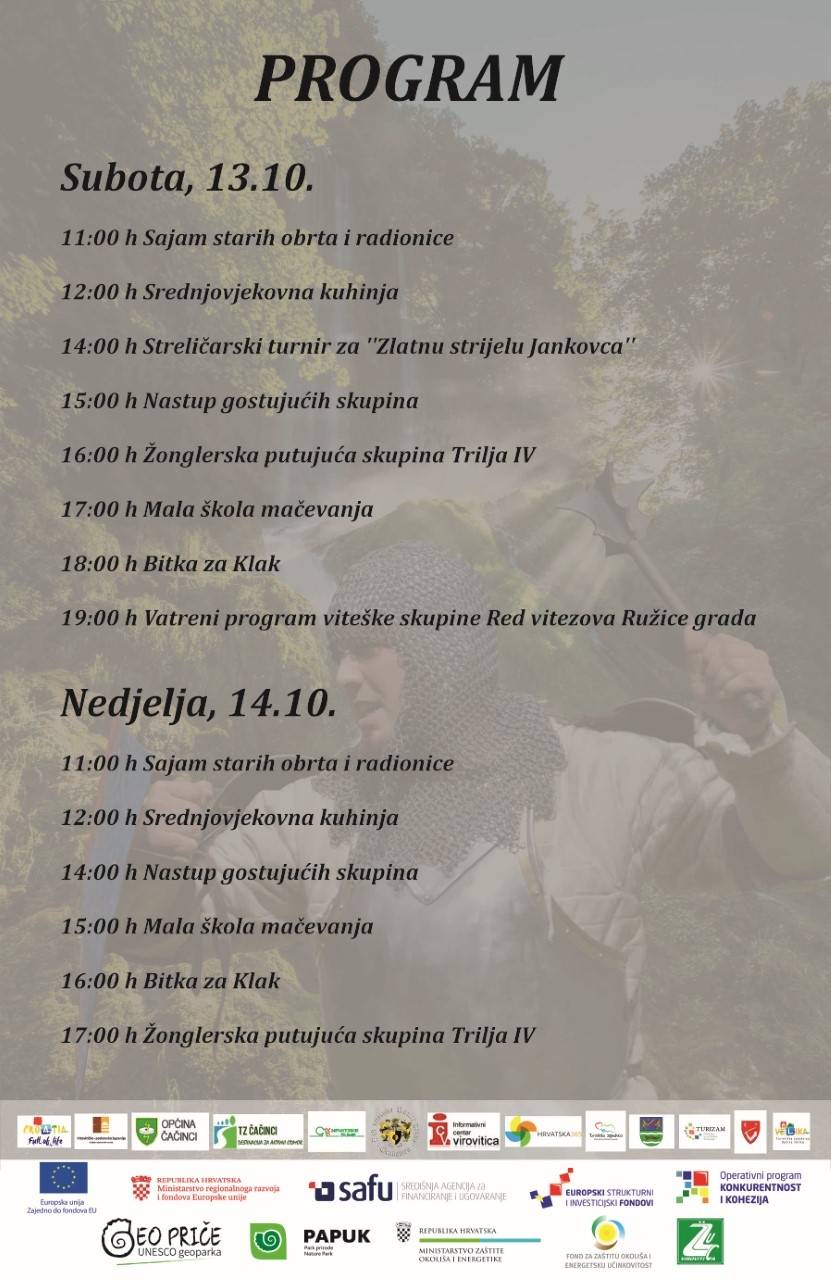 Srednjovjekovni viteški turnir na Jankovcu 13. i 14. listopada