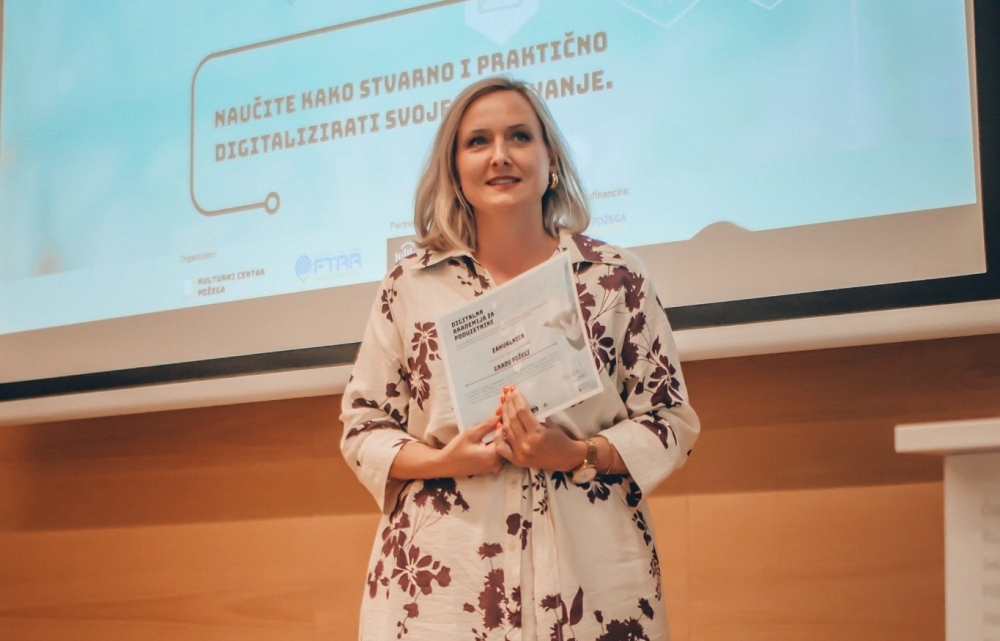 Digitalna akademija za poduzetnike - projekt Kulturnog centra Požega uspješno završen