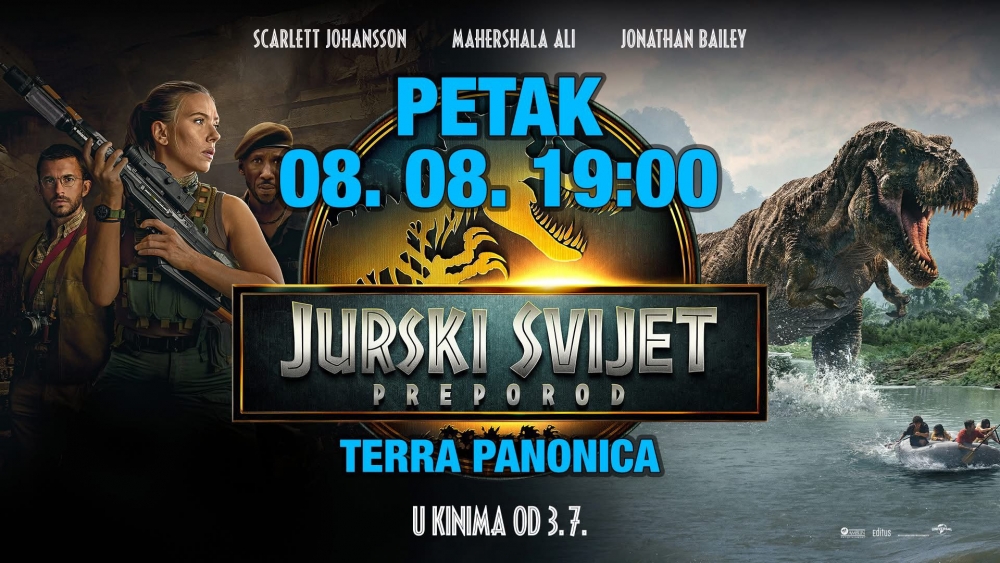 Večeras projekcija filma Jurassic World Rebirth u Pleternici