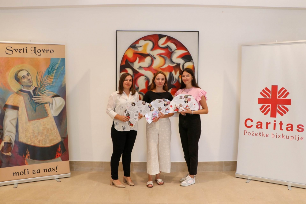 Susret karitasovih volontera i biskupijskih stipendista na blagdan sv. Lovre u Požegi