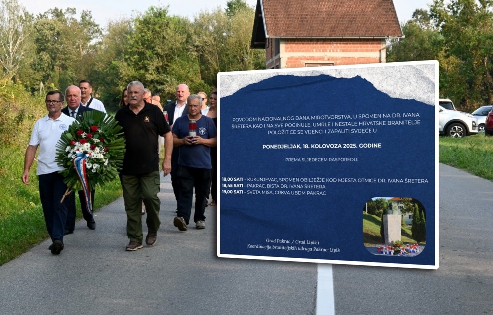 Odavanje počasti dr. Ivanu Šreteru