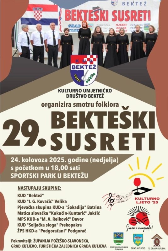 Smotra folklora “Bekteški susreti” ove nedjelje u Bektežu