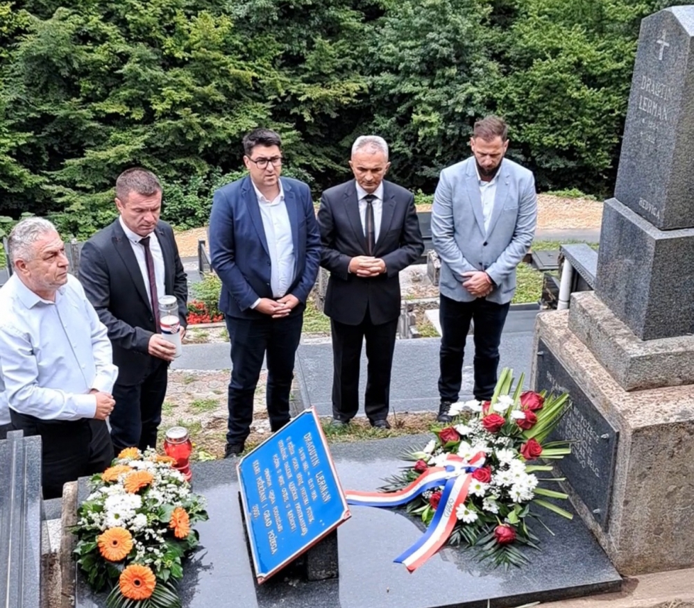 Znamenitom Požežaninu Dragutinu Lermanu postavljena spomen ploča u Kreševu