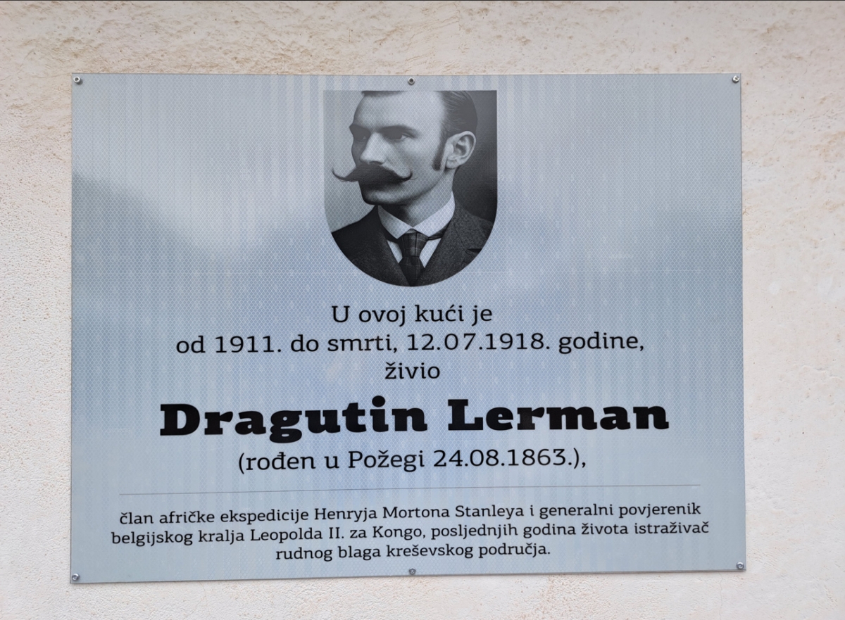 Znamenitom Požežaninu Dragutinu Lermanu postavljena spomen ploča u Kreševu