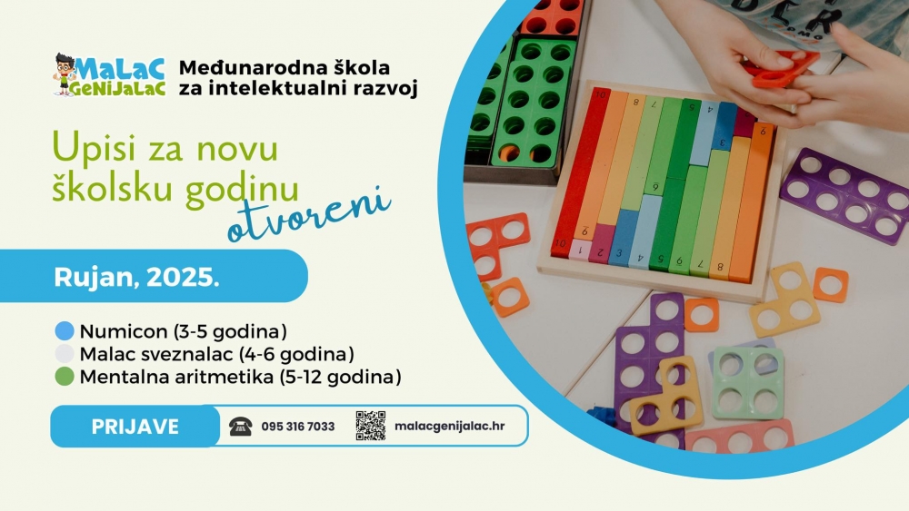 Javni poziv roditeljima: Otvoreni upisi u školu „Malac Genijalac“ Požega 