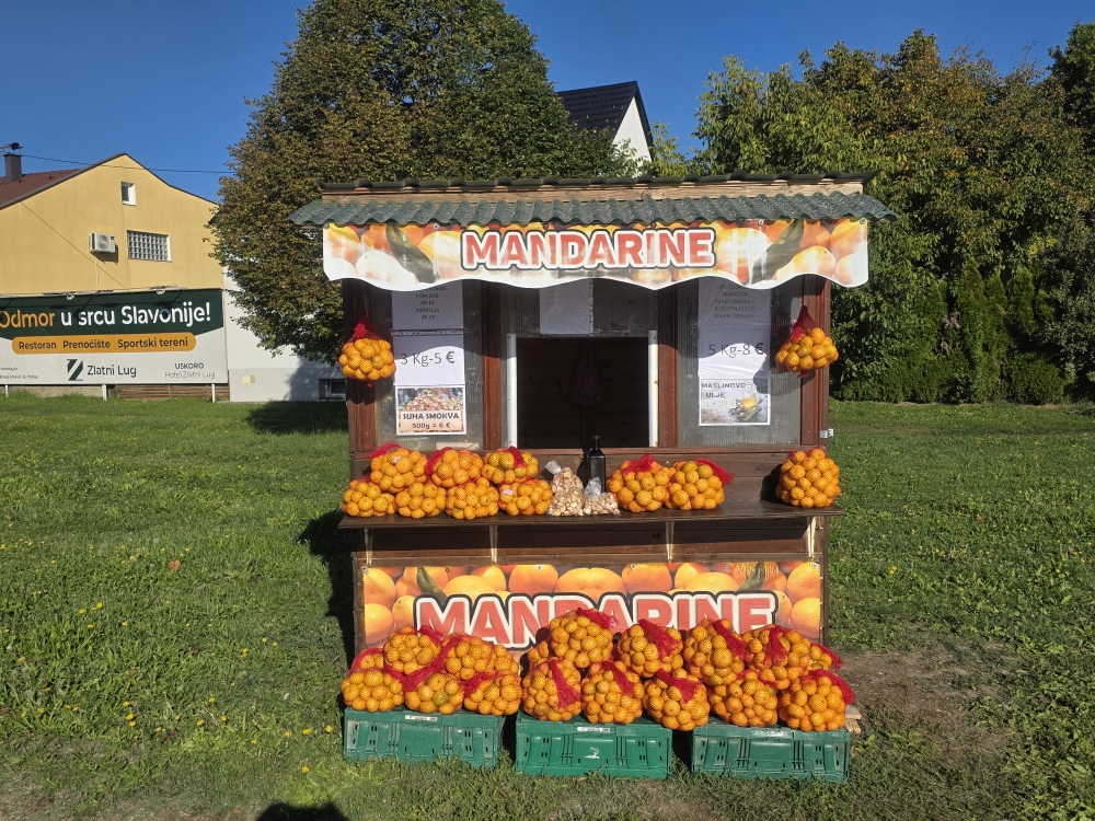 Stigle prve ovosezonske mandarine domaćeg proizvođača iz doline Neretve: Prodaja na više lokacija u Požeškoj kotlini 
