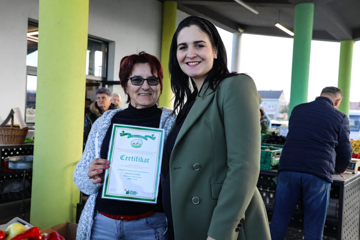Na Gradskoj tržnici Pleternica dodijeljeni certifikati „Proizvodi hrvatskoga seljaka“