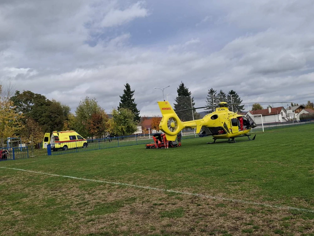 Hitna intervencija u Kaptolu: Muškarac prevezen helikopterom u Osijek