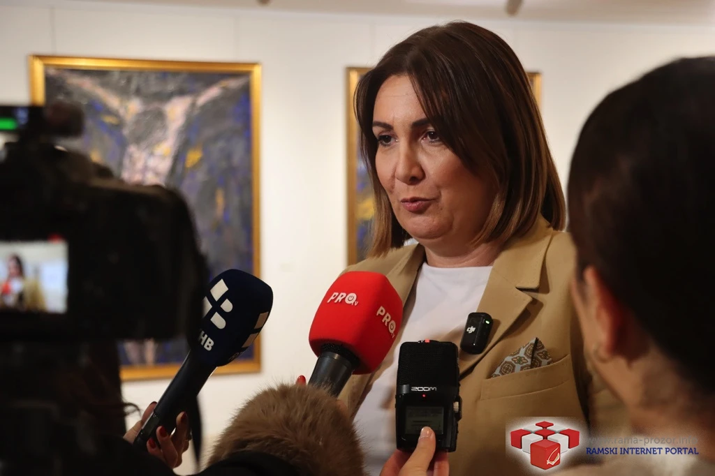 Županica Antonija Jozić na svečanom otvorenju Galerije u Rami Šćit
