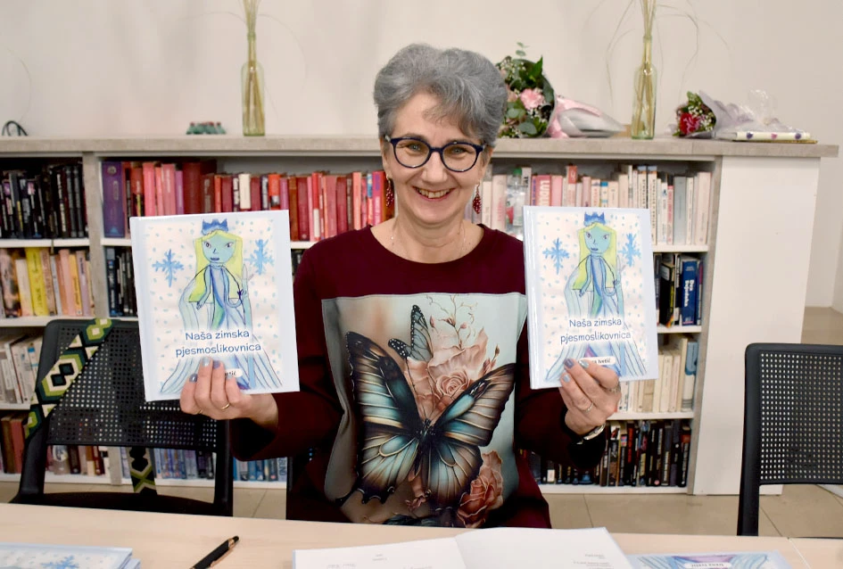 Promocija „Naše zimske pjesmoslikovnice“ u Gradskoj knjižnici Požega