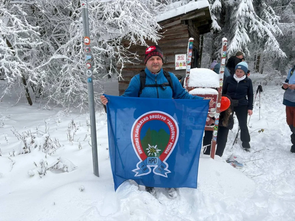 Zdravko Matičević predvodio planinare požeškog Sokolovca u pohodu na najviši vrh Slavonije