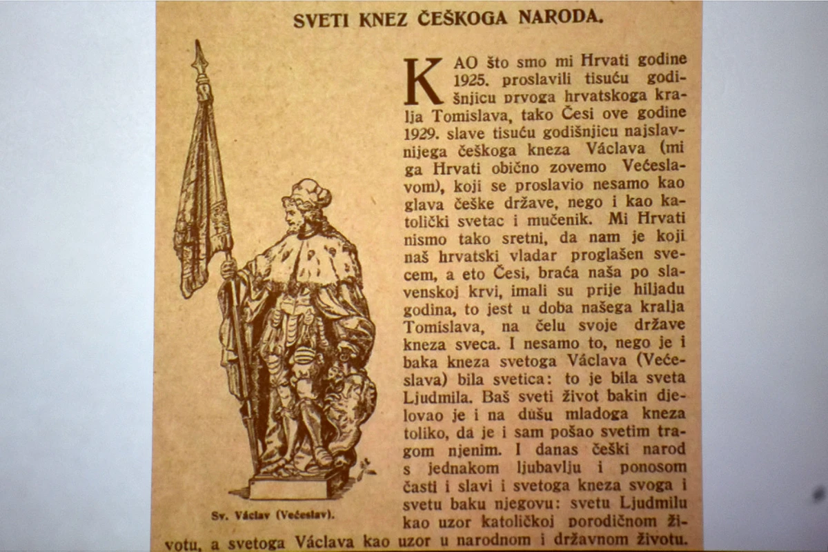 Predavanje o svetom Václavu kao simbolu češke državnosti i suvremeniku kralja Tomislava