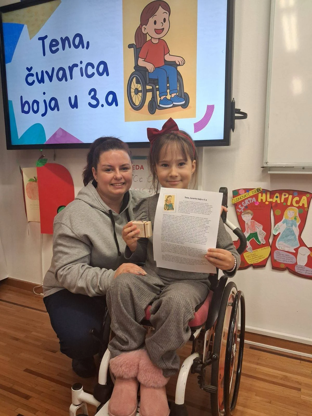 Učiteljica Martina Čerti i njezin 3.a posvetili Dan osoba s invaliditetom djevojčici koja ih spaja – Teni Šimčik