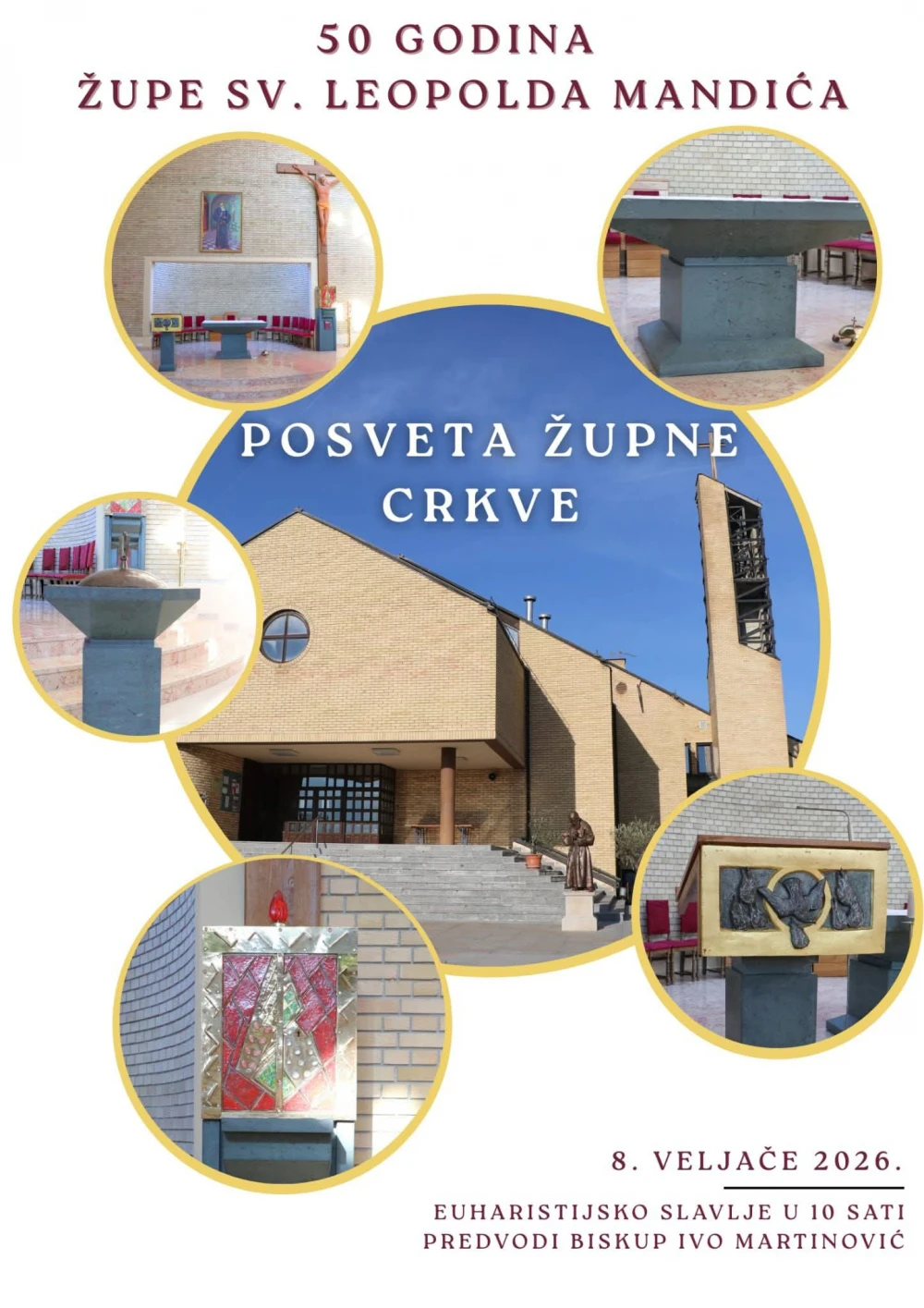 Pola stoljeća župe i posveta crkve sv. Leopolda Mandića