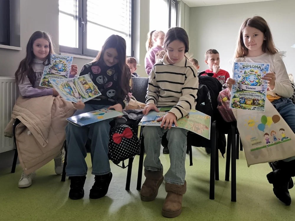 Katolička osnovna škola: Edukativna radionica u Komunalcu o odvajanju otpada 