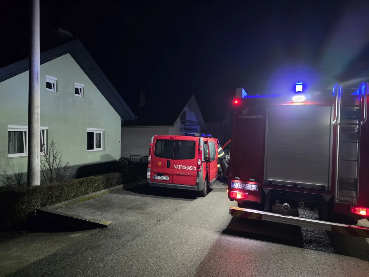 Jakšički vatrogasci u noćnoj intervenciji spriječili širenje požara na obiteljske kuće