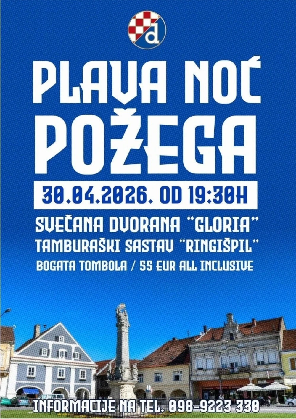 Požeški Dinamovci pozivaju prijatelje na Plavu noć krajem travnja, a nastupa TS Ringišpil
